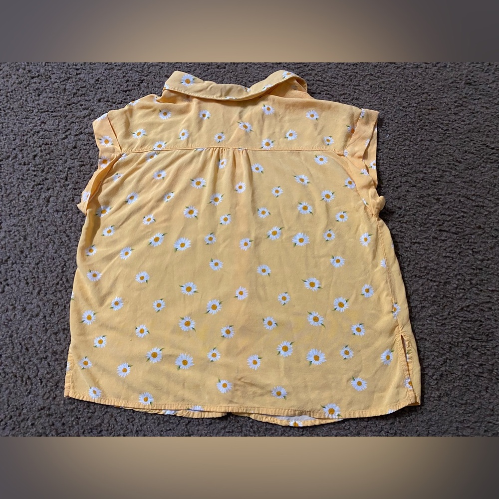 ☀️Belle Du Jour yellow floral shirt - Picture 4 of 5